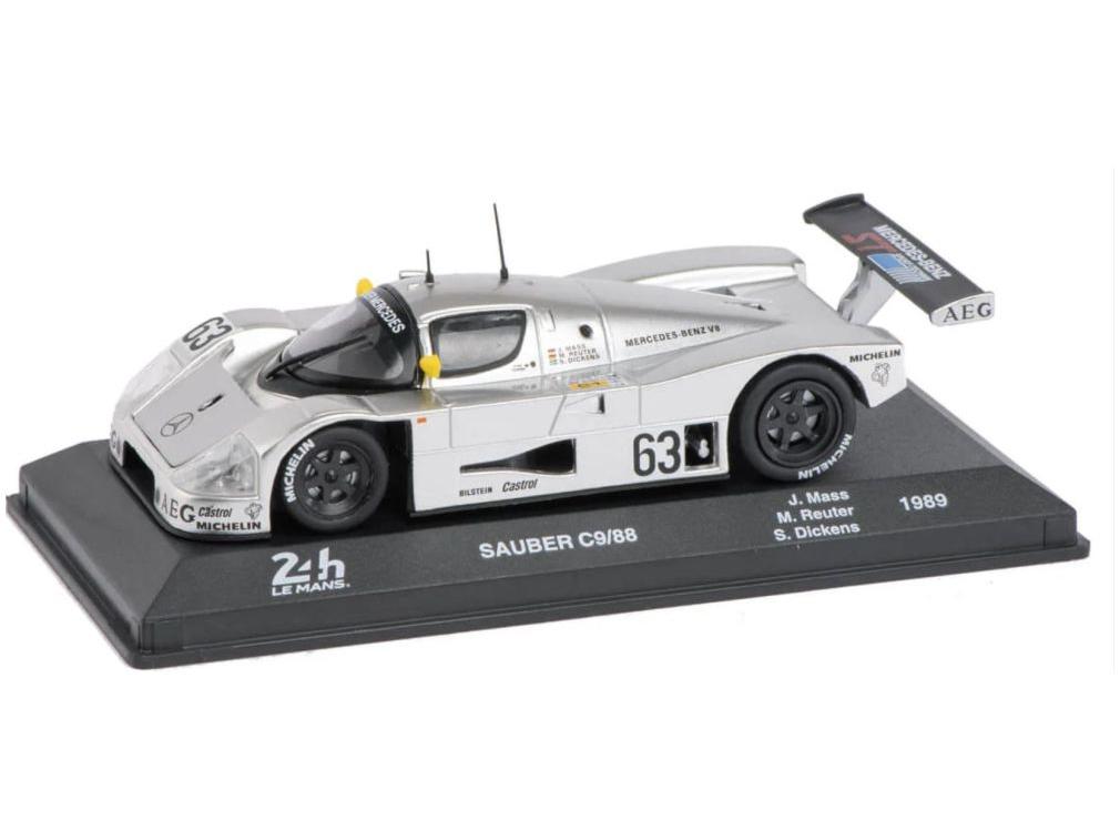 Sauber Mercedes Benz C9/88 #63 Mass Reuter Dickens 24H Le Mans 1989 1:43 Scale Diecast Model-Unbranded-Diecast Model Centre