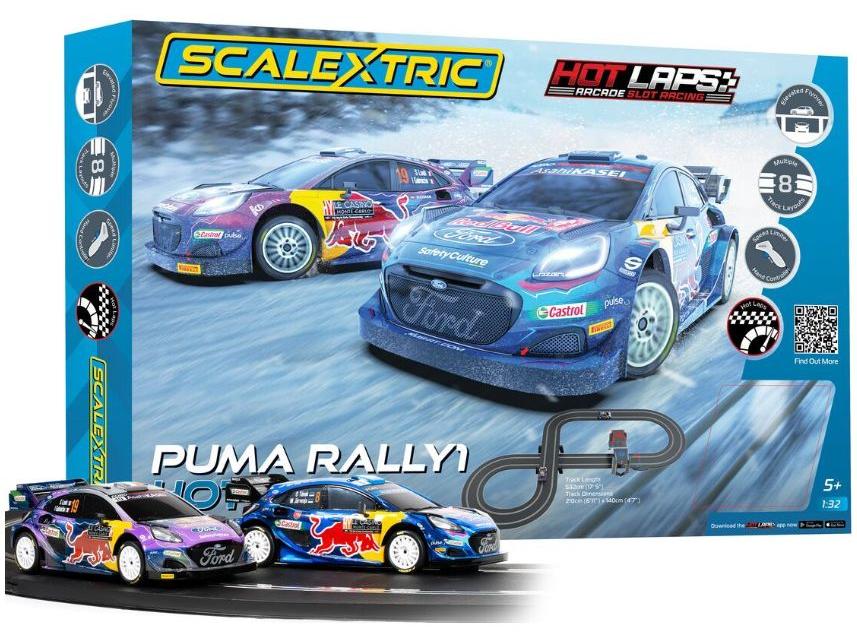 Scalextric Puma WRC Hot Laps Set Standard Analogue Set 1:32 Scale-Scalextric-Diecast Model Centre