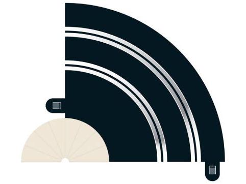 Scalextric Radius 1 Hairpin Curve 90 x 2-Scalextric-Diecast Model Centre