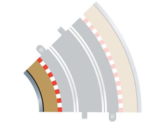 Scalextric Radius 2 Curve Inner Borders 45 x 4-Scalextric-Diecast Model Centre