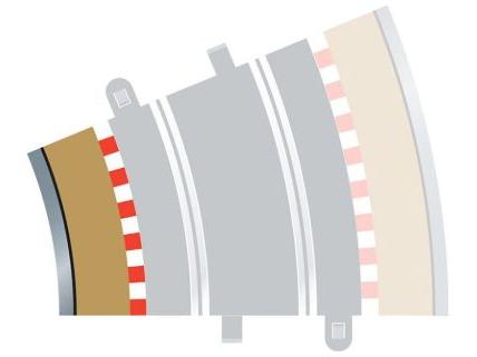 Scalextric Radius 3 Curve Inner Borders 22.5 x 4-Scalextric-Diecast Model Centre