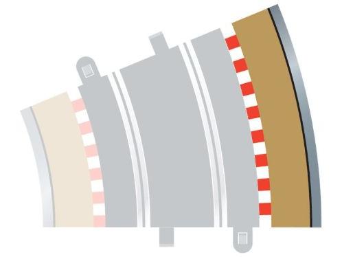 Scalextric Radius 3 Curve Outer Borders 22.5 x 4-Scalextric-Diecast Model Centre