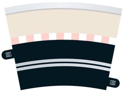 Scalextric Single Lane Radius 3 Curve 22.5 x 4-Scalextric-Diecast Model Centre