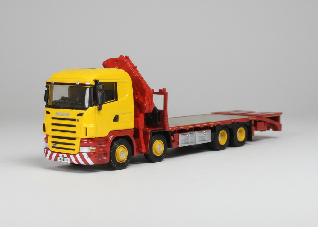 Scania Crane Lorry Yellow 1:76 Scale Diecast Model Truck – Oxford Diecast