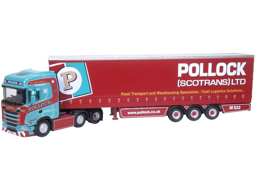 Scania S Series Curtainside Pollock 1:76 Scale Diecast Model Truck – Oxford Diecast-Oxford Diecast-Diecast Model Centre