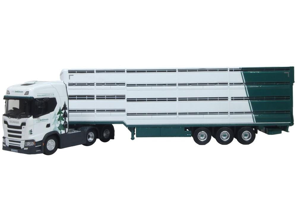 Scania S Series Livestock Trailer A W Jenkinson 1:76 Scale Oxford Diecast Model Truck-Oxford Diecast-Diecast Model Centre