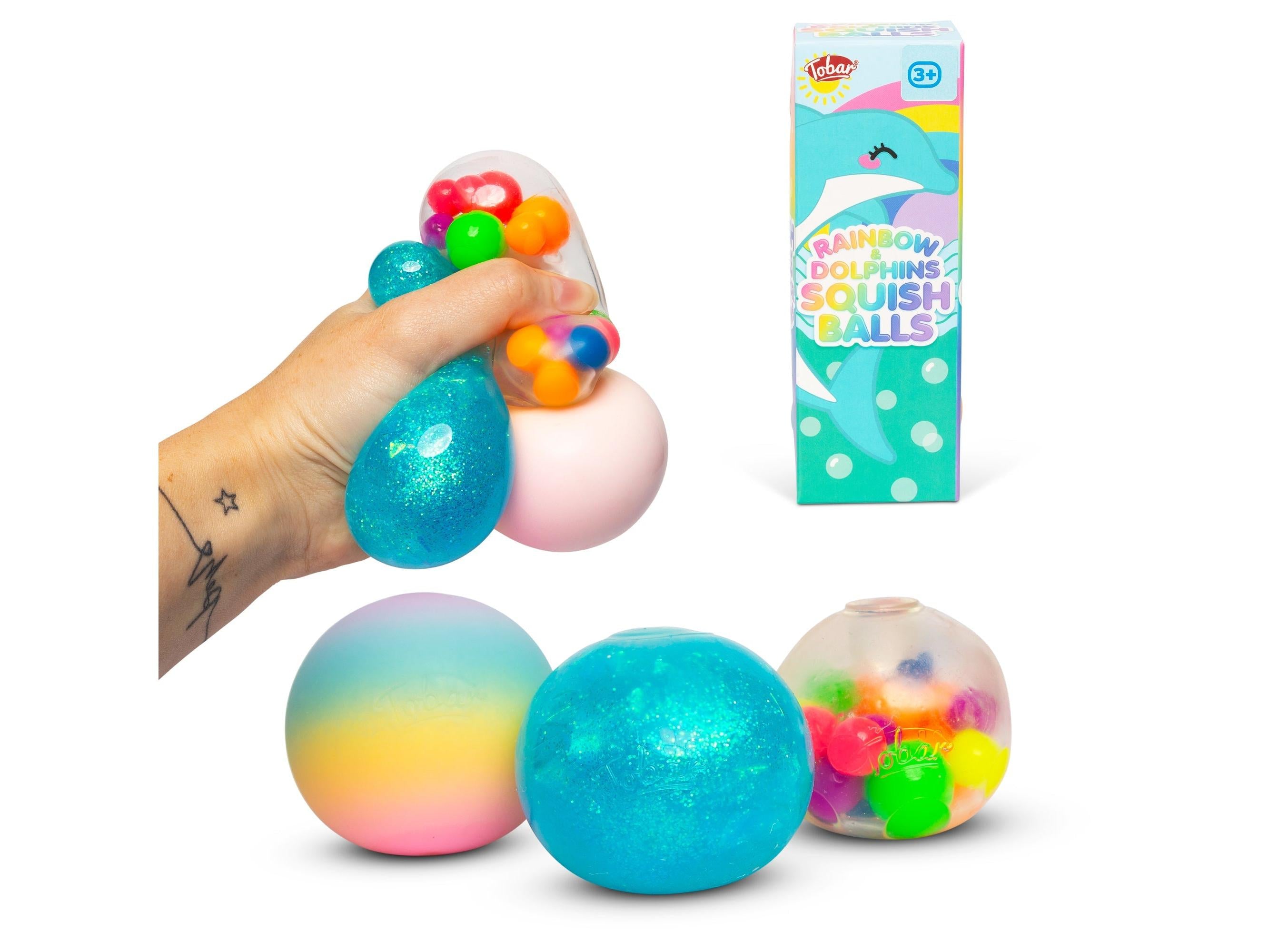 Scrunchems Dolphin 3Pk Diddy Squish Balls-Diecast Model Centre-Diecast Model Centre