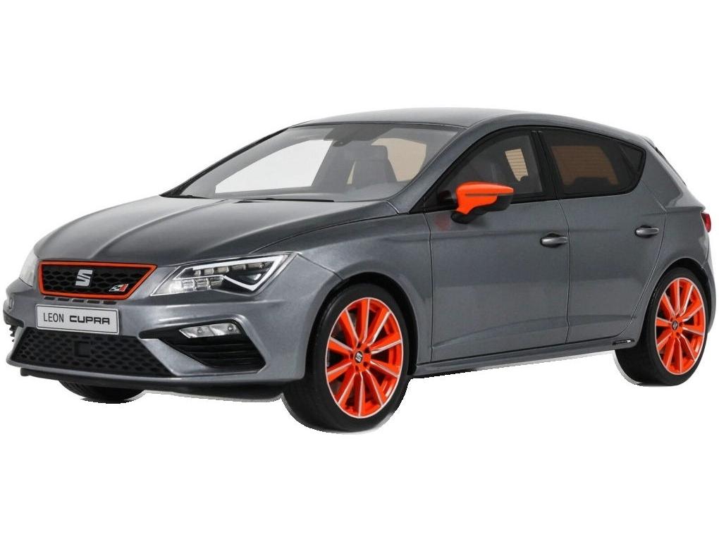 Seat Leon Mk3 Cupra Performance Pack Monsoon Grey X7R 2018 1:18 Scale Resin Car – OttOmobile-OttOmobile-Diecast Model Centre