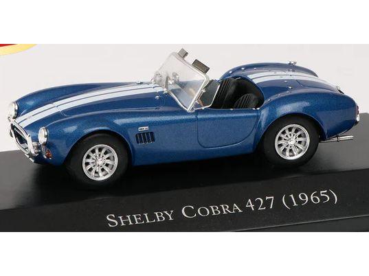 Shelby Cobra 427 1965 Blue with White Stripes 1:43 Scale Diecast Model-Unbranded-Diecast Model Centre