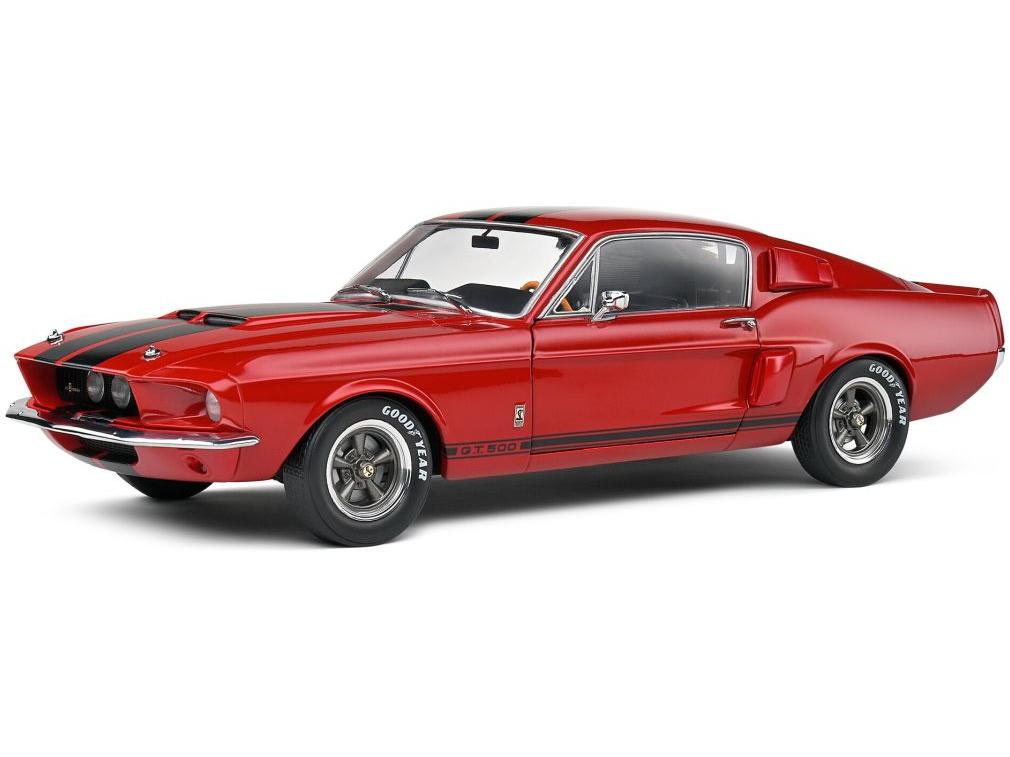 Shelby GT500 1967 Red 1:18 Scale Solido Diecast Model-Solido-Diecast Model Centre