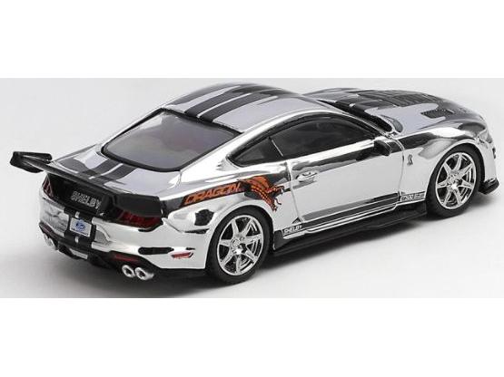 Shelby GT500 Dragon Snake Concept Chrome Silver (LHD) Blister Packaging 1:64 Scale Diecast Model Car – MINI GT-MINI GT-Diecast Model Centre
