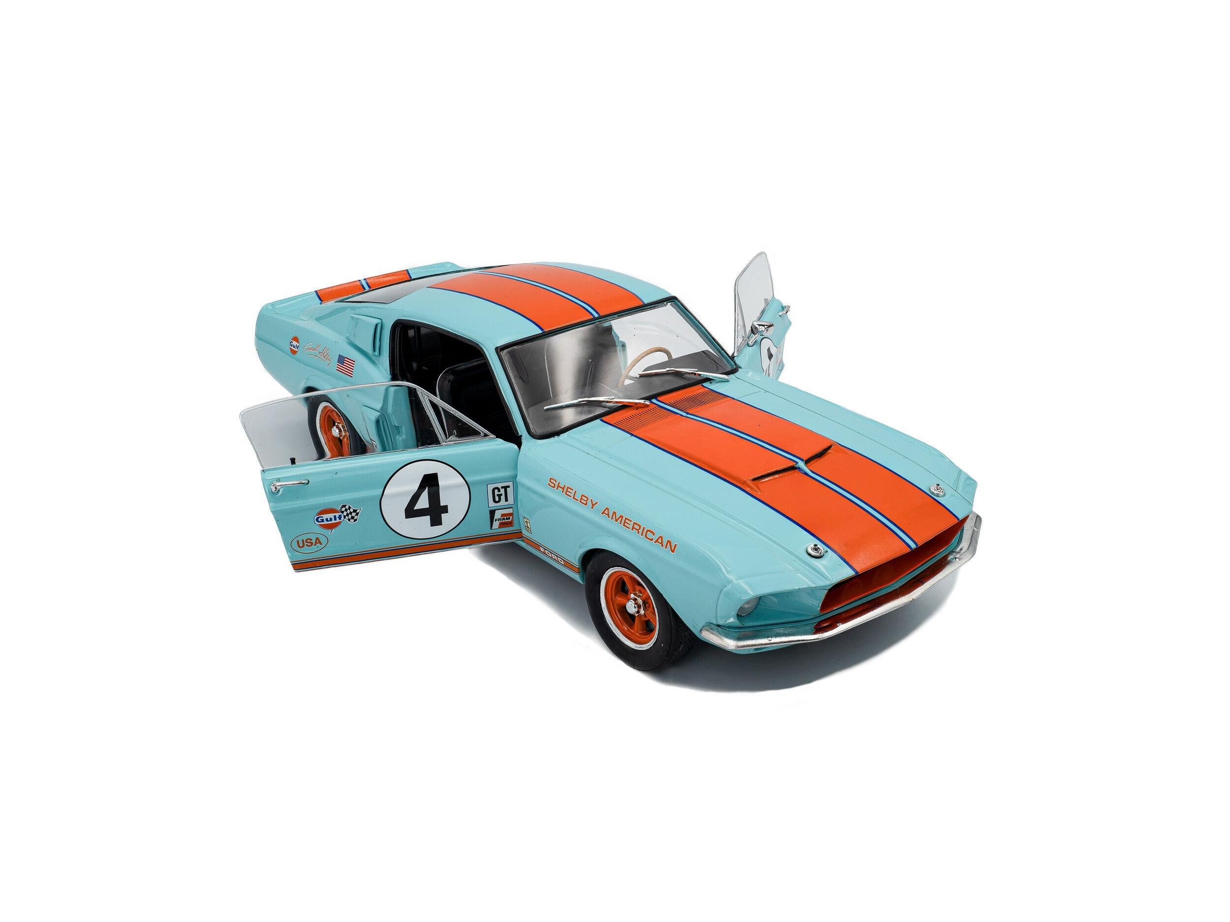 Shelby GT500 diecast 1:18 Racing Tribute Gulf #4 1967 Solido-Solido-Diecast Model Centre