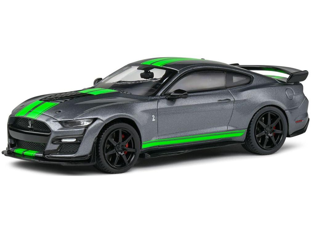 Shelby Mustang GT500 2020 Grey 1:43 Scale Solido Diecast Model-Solido-Diecast Model Centre