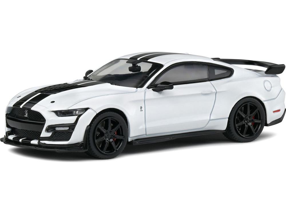 Shelby Mustang GT500 2020 White 1:43 Scale Solido Diecast Model-Solido-Diecast Model Centre