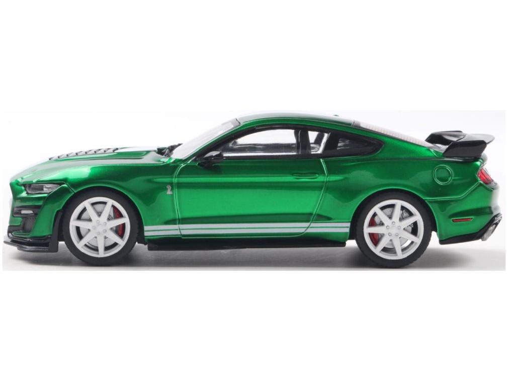 Shelby Mustang GT500 Eruption Green Metallic w/White Stripes 2020 1:43 Scale Solido Diecast Model Car-Solido-Diecast Model Centre