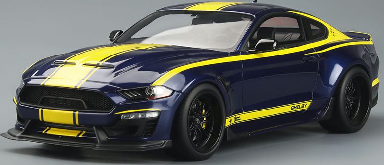 Shelby Super Snake 'Blue Hornet' Kona Blue 2021 1:18 Scale GT Spirit Resin Model Car-GT Spirit-Diecast Model Centre