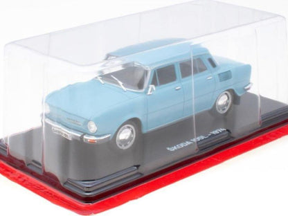 Skoda 100L 1974 Blue 1:24 Scale Unbranded Diecast Model Car-Unbranded-Diecast Model Centre