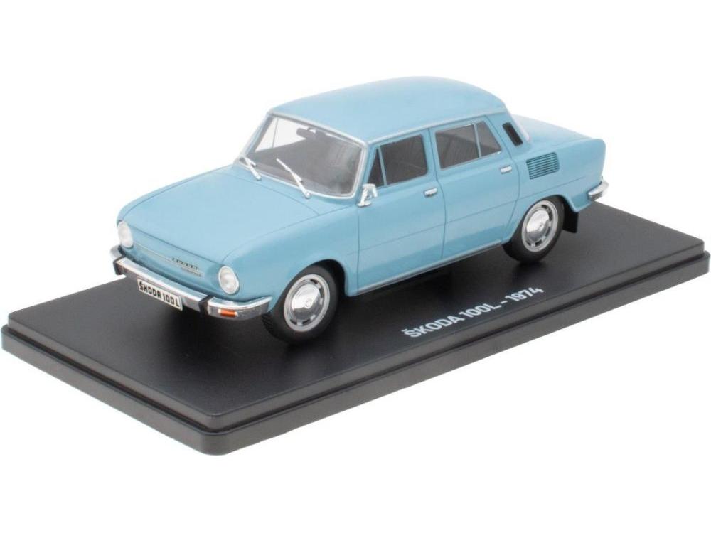 Skoda 100L 1974 Blue 1:24 Scale Unbranded Diecast Model Car-Unbranded-Diecast Model Centre