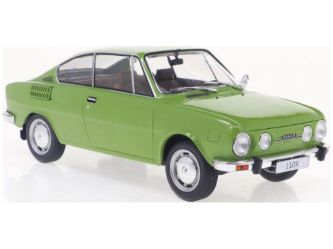 Skoda 110R 1970 green - 1:24 Scale Model Car-WhiteBox-Diecast Model Centre