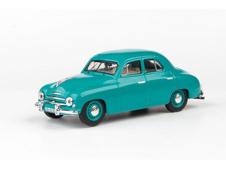 Skoda 1201 1956 Medium Turquoise 1:43 Scale Abrex Diecast Model Car-Abrex-Diecast Model Centre