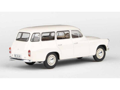 Skoda 1202 1964 White 1:43 Scale Abrex Diecast Model Car-Abrex-Diecast Model Centre