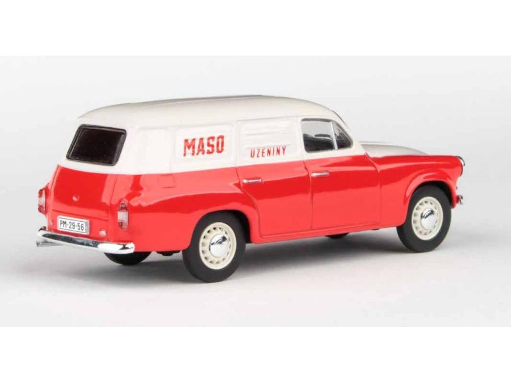 Skoda 1202 Panel Van 1965 Meat + Sausages 1:43 Scale Abrex Diecast Model-Abrex-Diecast Model Centre