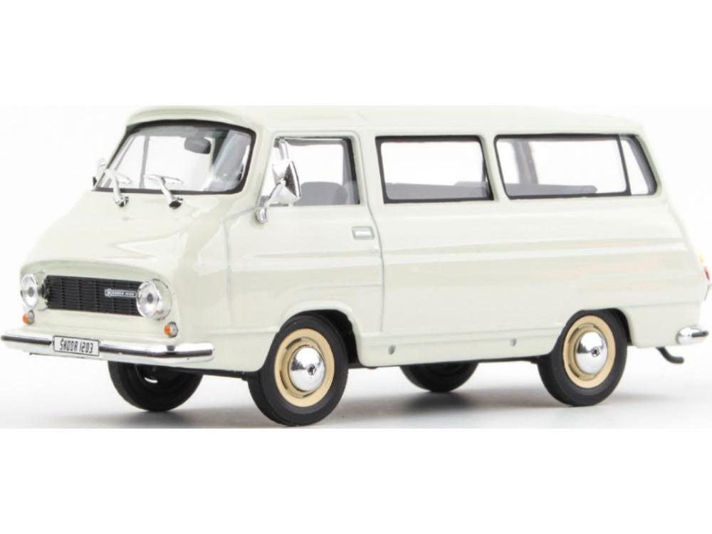 Skoda 1203 1974 Ice White 1:43 Scale Abrex Diecast Model Car-Abrex-Diecast Model Centre