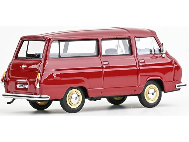 Skoda 1203 1974 Ruby Red 1:43 Scale Diecast Bus – Abrex-Abrex-Diecast Model Centre