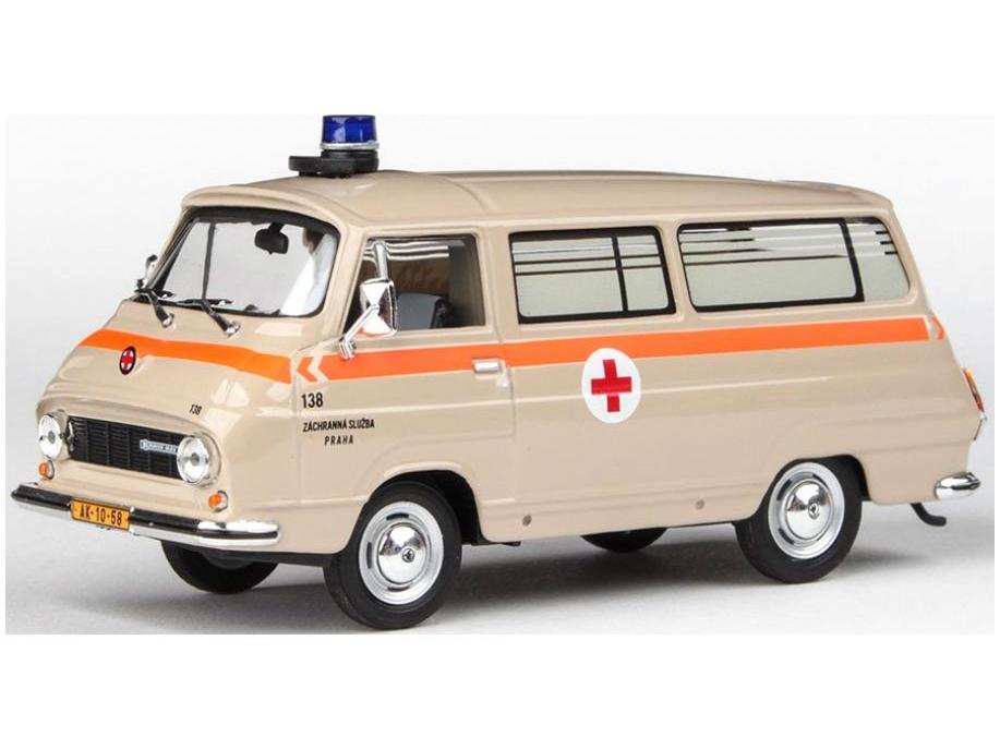 Skoda 1203 1974 ZS Praha 138 Ambulance 1:43 Scale Abrex Diecast Model-Abrex-Diecast Model Centre