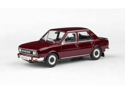 Skoda 120L 1982 Maroon Red 1:43 Scale Abrex Diecast Model Car-Abrex-Diecast Model Centre
