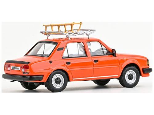 Skoda 120L 1984 Brilliant Orange 1:43 Scale Abrex Diecast Model Car-Abrex-Diecast Model Centre
