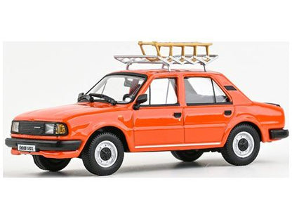 Skoda 120L 1984 Brilliant Orange 1:43 Scale Abrex Diecast Model Car-Abrex-Diecast Model Centre