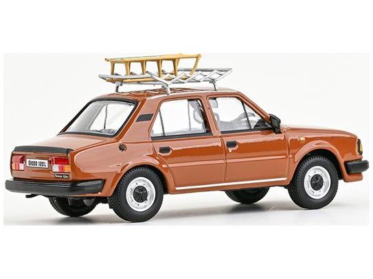 Skoda 120L 1984 Cinnamon Brown 1:43 Scale Abrex Diecast Model Car-Abrex-Diecast Model Centre