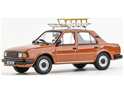 Skoda 120L 1984 Cinnamon Brown 1:43 Scale Abrex Diecast Model Car-Abrex-Diecast Model Centre