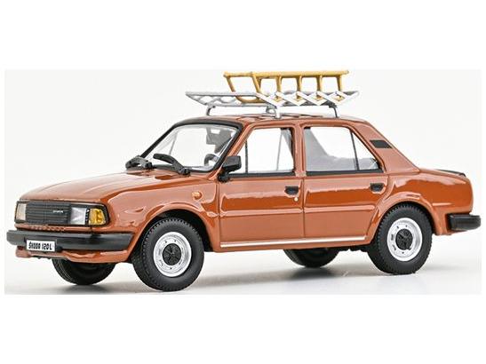 Skoda 120L 1984 Cinnamon Brown 1:43 Scale Abrex Diecast Model Car-Abrex-Diecast Model Centre