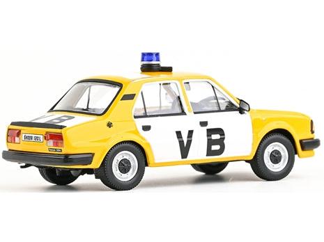 Skoda 120L 1984 Czechoslovak Communist Police 1:43 Scale Diecast Car – Abrex-Abrex-Diecast Model Centre