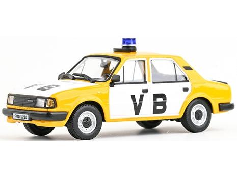 Skoda 120L 1984 Czechoslovak Communist Police 1:43 Scale Diecast Car – Abrex-Abrex-Diecast Model Centre