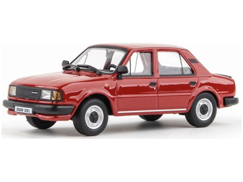 Skoda 120L 1984 Earthy Red 1:43 Scale Abrex Diecast Model Car-Abrex-Diecast Model Centre