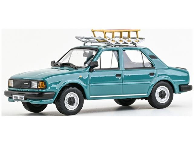 Skoda 120L 1984 Light Turquoise 1:43 Scale Abrex Diecast Model Car-Abrex-Diecast Model Centre