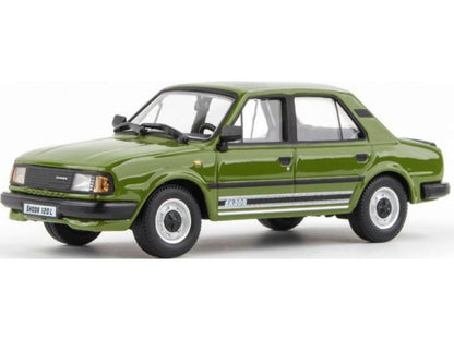 Skoda 120L 1984 Olive Green 1:43 Scale Abrex Diecast Model Car-Abrex-Diecast Model Centre