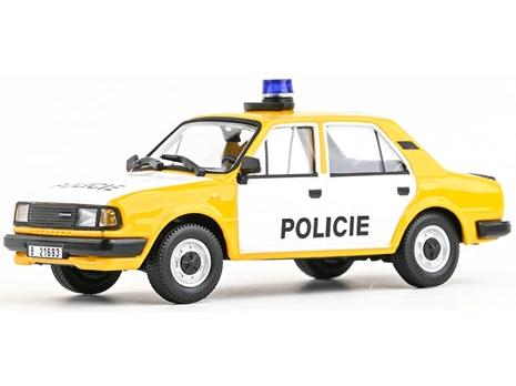 Skoda 120L 1984 Police 1:43 Scale Diecast Car – Abrex-Abrex-Diecast Model Centre