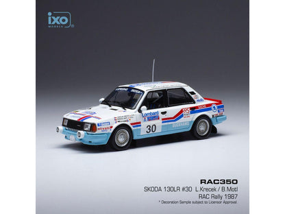 Skoda 130 L #30 RAC Rallye 1987 L.Krecek/ B.Motl 1:43 Scale IXO Diecast Model Car-IXO-Diecast Model Centre