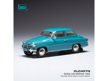 Skoda 440 Spartak Blue 1955 1:43 Scale IXO Diecast Model Car-IXO-Diecast Model Centre