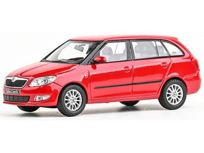 Skoda Fabia II FL Combi 2013 Corrida Red 1:43 Scale Diecast Car – Abrex-Abrex-Diecast Model Centre