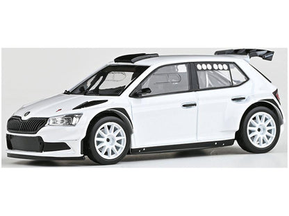 Skoda Fabia III FL Rally2 Evo 2019 White (V1) 1:43 Scale Diecast Model Car – Abrex-Abrex-Diecast Model Centre