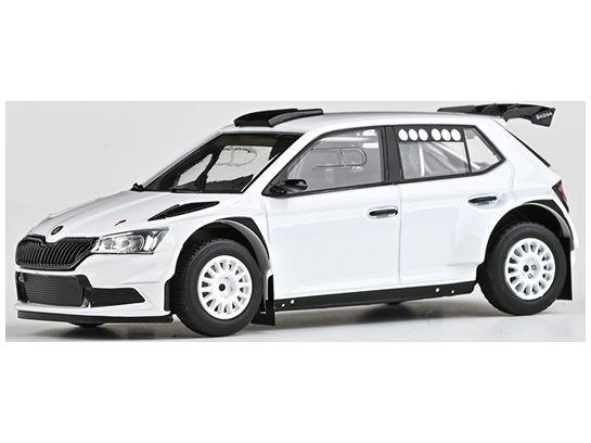 Skoda Fabia III FL Rally2 Evo 2019 White (V2) 1:43 Scale Diecast Model Car – Abrex-Abrex-Diecast Model Centre