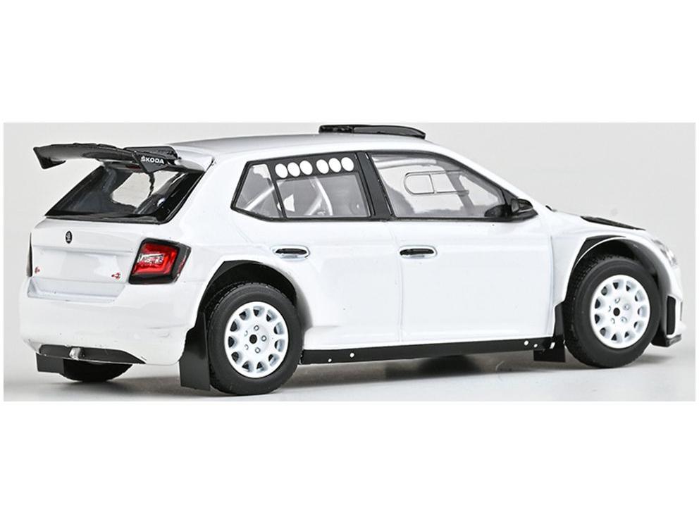 Skoda Fabia III FL Rally2 Evo 2019 White (V3) 1:43 Scale Diecast Model Car – Abrex-Abrex-Diecast Model Centre