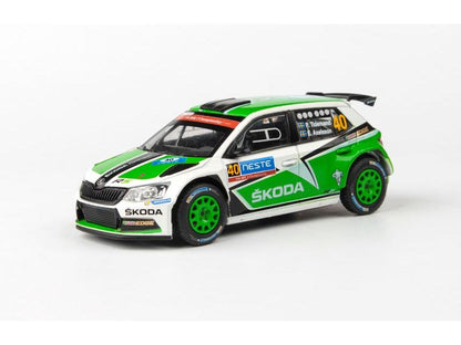 Skoda Fabia III R5 2015 Neste Oil Rallye Finland 2015 #40 Tidemand Axelsson 1:43 Scale Abrex Diecast Model Car-Abrex-Diecast Model Centre