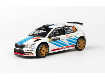 Skoda Fabia III R5 2015 Rallye Monte Carlo 2017 #76 Tidemand Andersson 1:43 Scale Abrex Diecast Model Car-Abrex-Diecast Model Centre