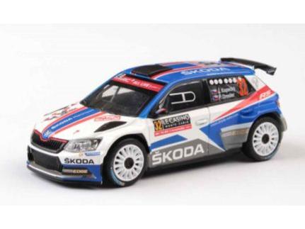 Skoda Fabia III R5 2015 Rallye Monte- Carlo 2018 #32 Kopecky/Dresler 1:43 Scale Abrex Diecast Model Car-Abrex-Diecast Model Centre